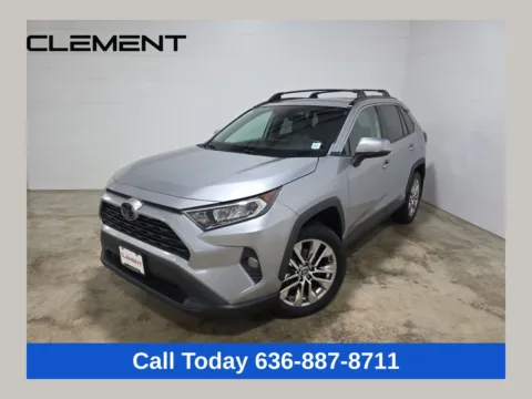 Silver 2021 Toyota RAV4 XLE Premium for sale in Wentzville, MO