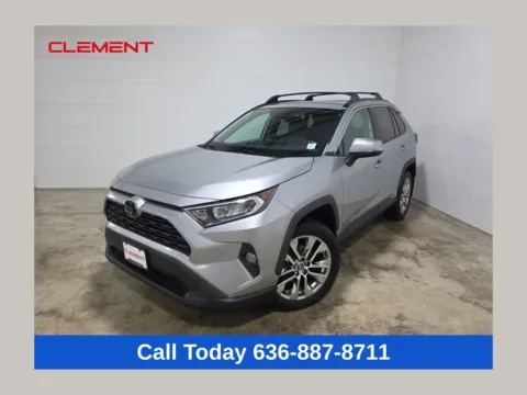 Silver 2021 Toyota RAV4 XLE Premium for sale in Wentzville, MO