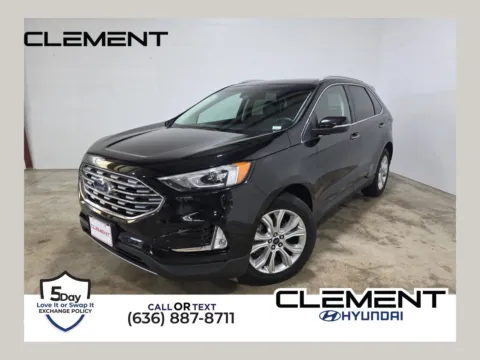 Black 2020 Ford Edge Titanium for sale in Wentzville, MO