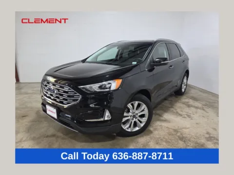 Black 2020 Ford Edge Titanium for sale in Wentzville, MO