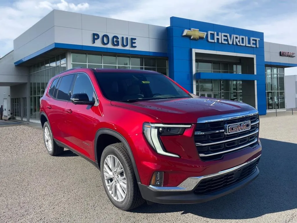 Red 2026 GMC Acadia FWD Elevation for sale in Powderly, KY