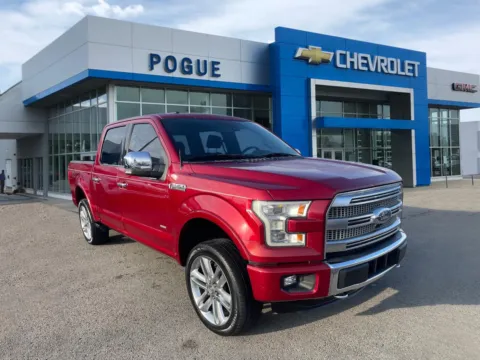 Red 2015 Ford F-150 Platinum for sale in Powderly, KY