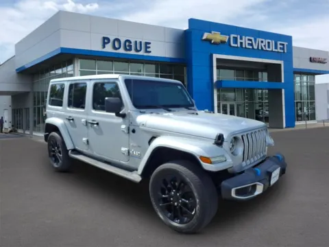 Silver 2023 Jeep Wrangler Sahara 4xe for sale in Powderly, KY