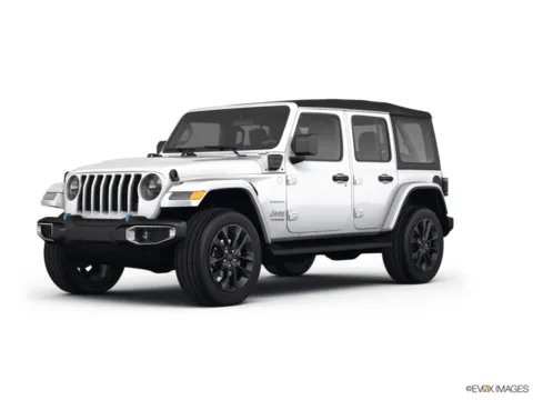 White 2022 Jeep Wrangler Unlimited Sahara 4xe for sale in Powderly, KY