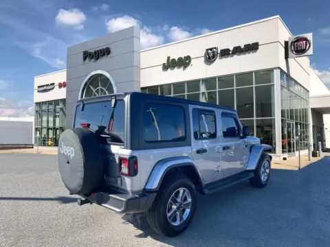 Photos of 2020 Jeep Wrangler Unlimited Sahara for sale in Powderly, KY at Pogue Chrysler Dodge Jeep RAM FIAT