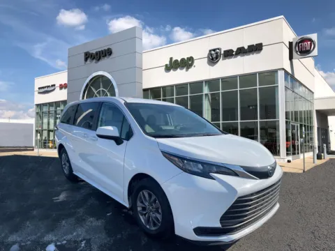 White 2024 Toyota Sienna LE for sale in Powderly, KY