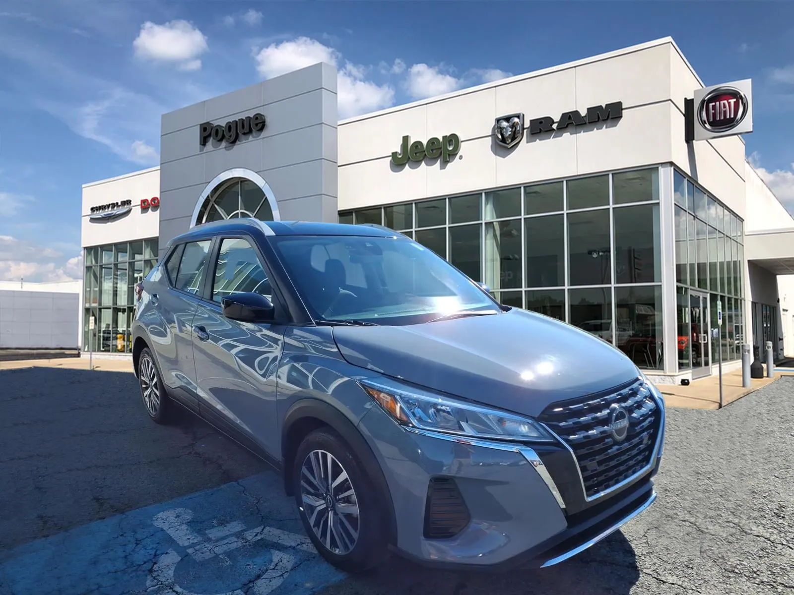 Gray 2023 Nissan Kicks SV for sale in Powderly, KY