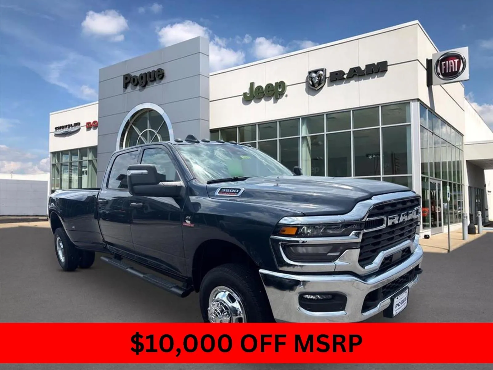 Blue 2026 RAM 3500 TRADESMAN CREW CAB 4X4 8' BOX for sale in Powderly, KY