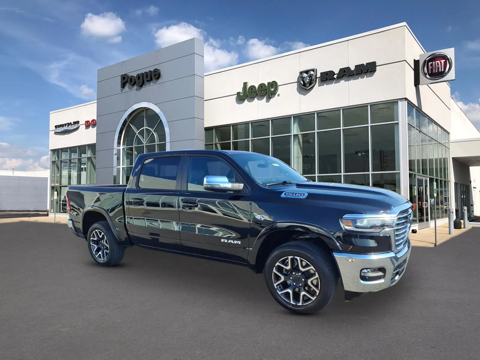 Black 2026 RAM 1500 LARAMIE CREW CAB 4X4 5'7' BOX for sale in Powderly, KY
