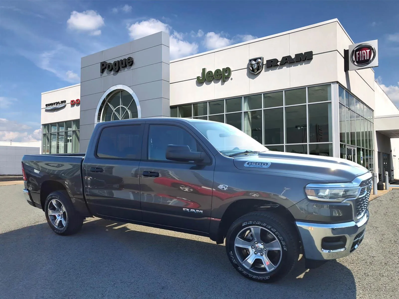 Gray 2026 RAM 1500 TRADESMAN CREW CAB 4X4 5'7' BOX for sale in Powderly, KY