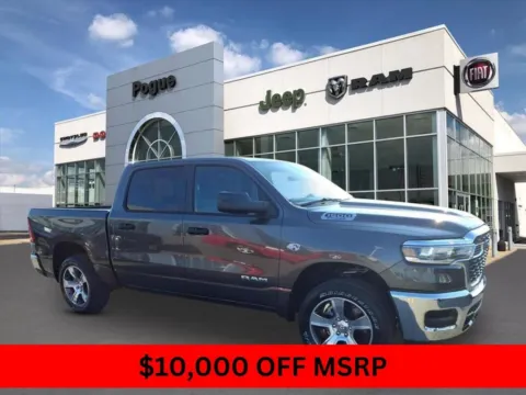 Gray 2026 RAM 1500 TRADESMAN CREW CAB 4X4 5'7' BOX for sale in Powderly, KY