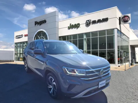 Black 2021 Volkswagen Atlas Cross Sport 3.6L V6 SEL Premium for sale in Powderly, KY