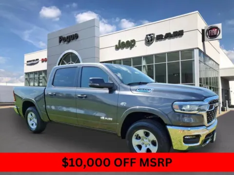 Gray 2026 RAM 1500 BIG HORN CREW CAB 4X4 5'7' BOX for sale in Powderly, KY