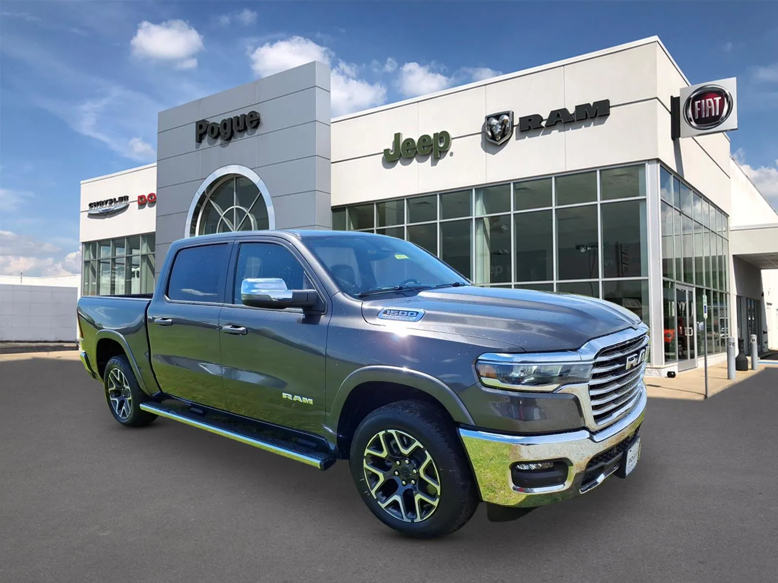 Gray 2026 RAM 1500 LARAMIE CREW CAB 4X4 5'7' BOX for sale in Powderly, KY