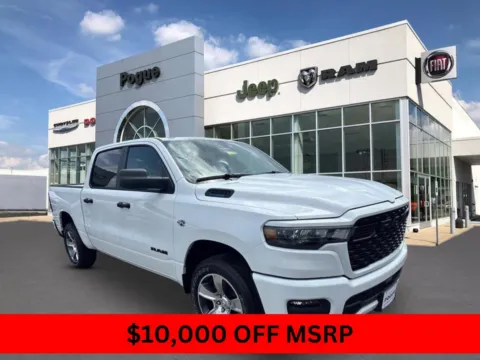 White 2026 RAM 1500 EXPRESS CREW CAB 4X4 5'7' BOX for sale in Powderly, KY