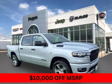 Silver 2026 RAM 1500 EXPRESS CREW CAB 4X4 5'7' BOX for sale in Powderly, KY
