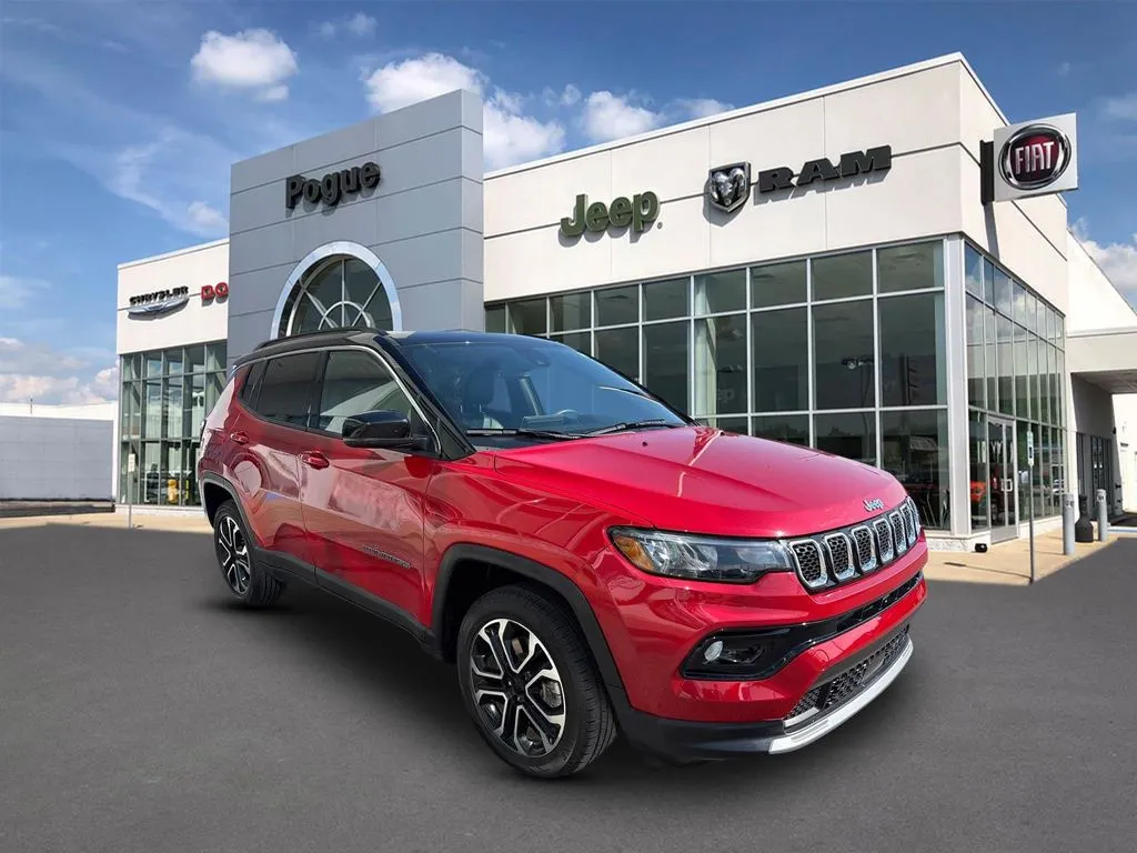 Red 2023 Jeep Compass Limited for sale in Powderly, KY