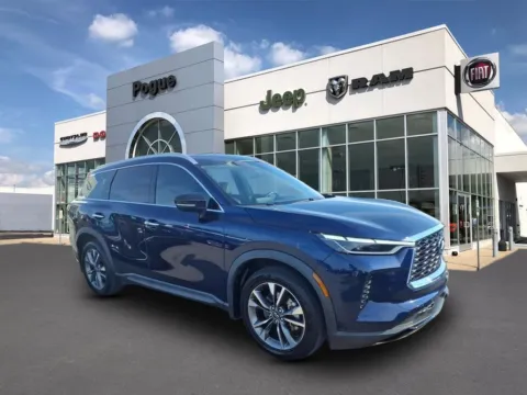 Blue 2023 INFINITI QX60 LUXE for sale in Powderly, KY