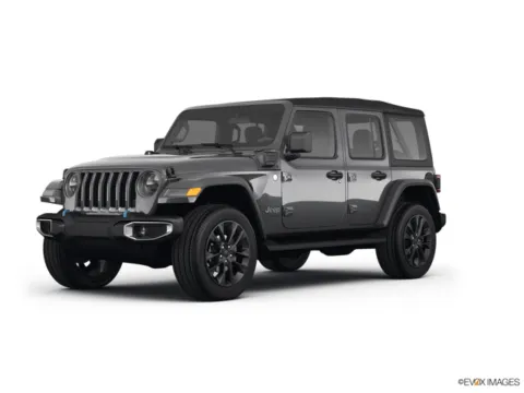Gray 2022 Jeep Wrangler Unlimited Sahara 4xe for sale in Powderly, KY