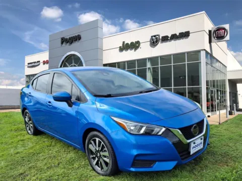 Blue 2021 Nissan Versa 1.6 SV for sale in Powderly, KY