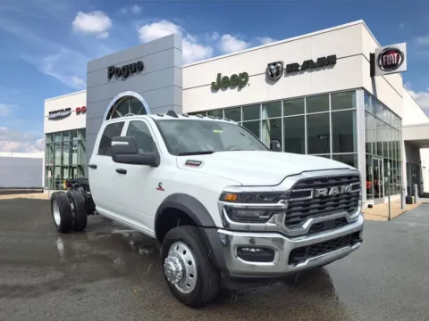 White 2025 RAM Ram 4500 Chassis Cab RAM 4500 TRADESMAN CHASSIS CREW CAB 4X4 60' CA for sale in Powderly, KY