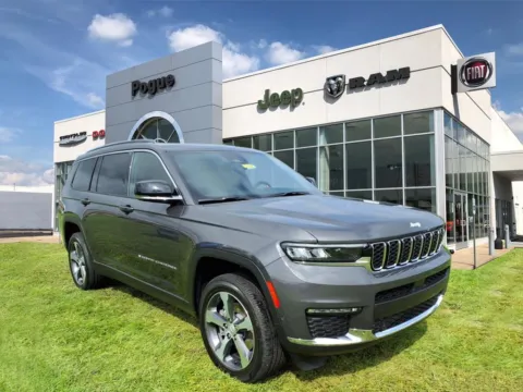 Gray 2025 Jeep Grand Cherokee GRAND CHEROKEE L LIMITED 4X4 for sale in Powderly, KY