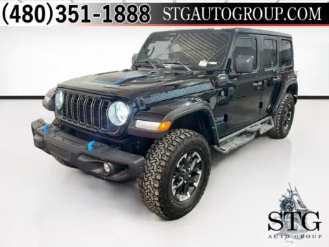Black 2024 Jeep Wrangler 4xe Rubicon X for sale in Chandler, AZ