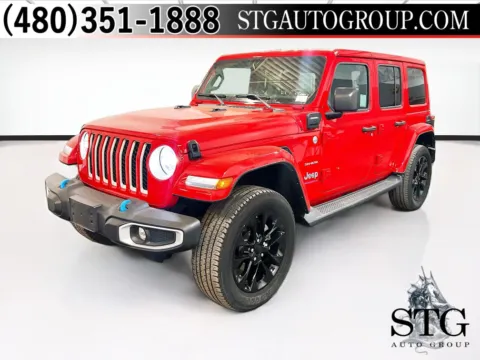 Red 2023 Jeep Wrangler 4xe Sahara for sale in Chandler, AZ