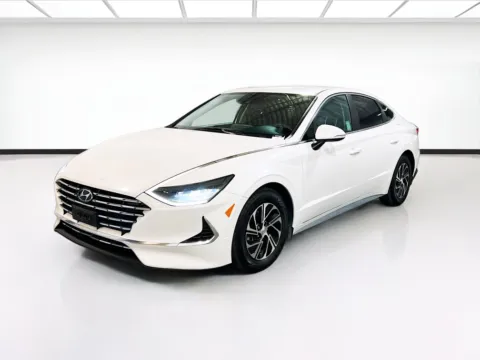 White 2022 Hyundai Sonata Hybrid Blue for sale in Chandler, AZ