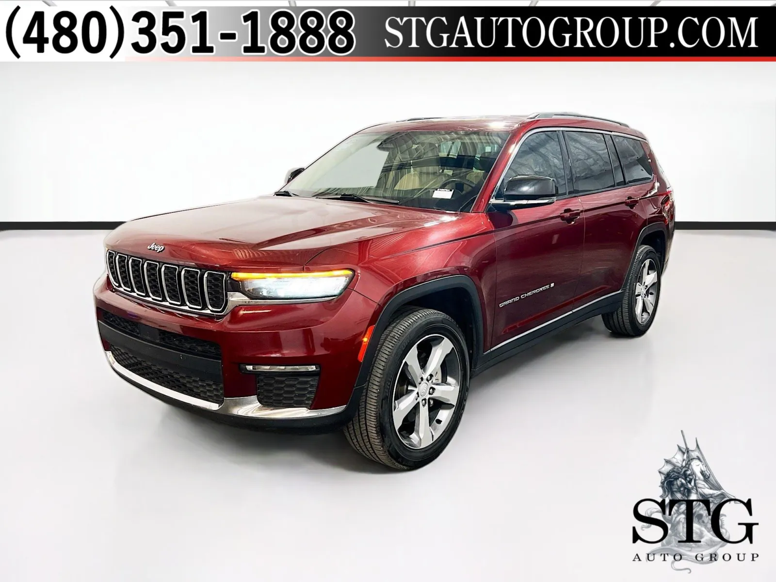 Red 2021 Jeep Grand Cherokee L Limited for sale in Chandler, AZ