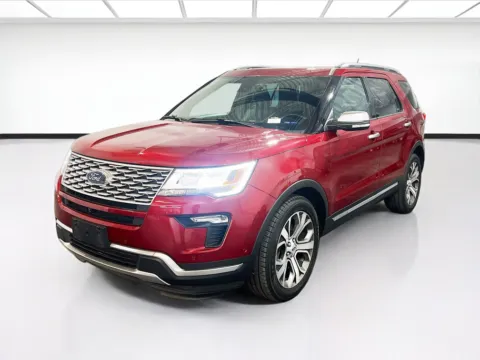 Red 2018 Ford Explorer Platinum for sale in Chandler, AZ