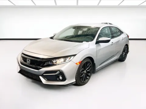 Silver 2021 Honda Civic Hatchback Sport for sale in Chandler, AZ