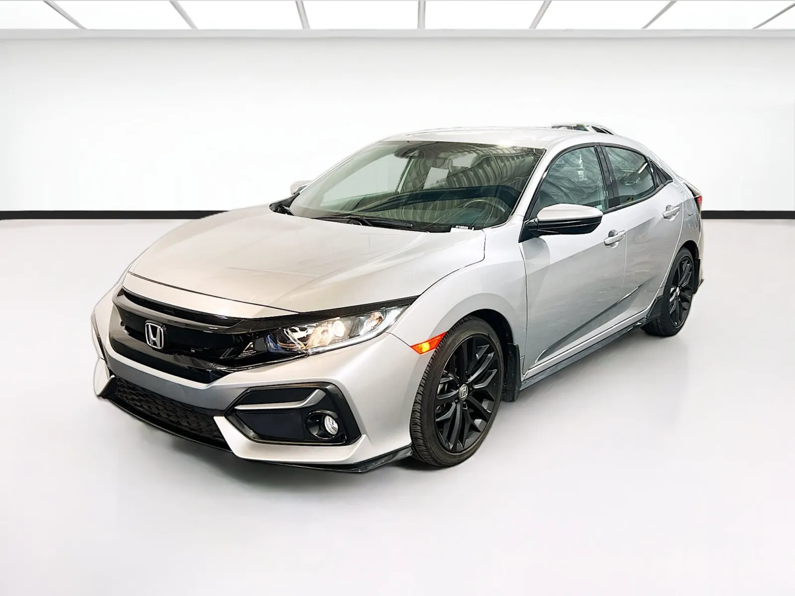 Silver 2021 Honda Civic Hatchback Sport for sale in Chandler, AZ