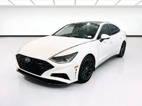 White 2021 Hyundai Sonata Limited for sale in Chandler, AZ