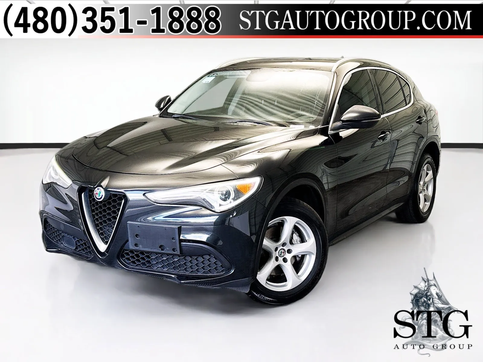 Black 2018 Alfa Romeo Stelvio for sale in Chandler, AZ