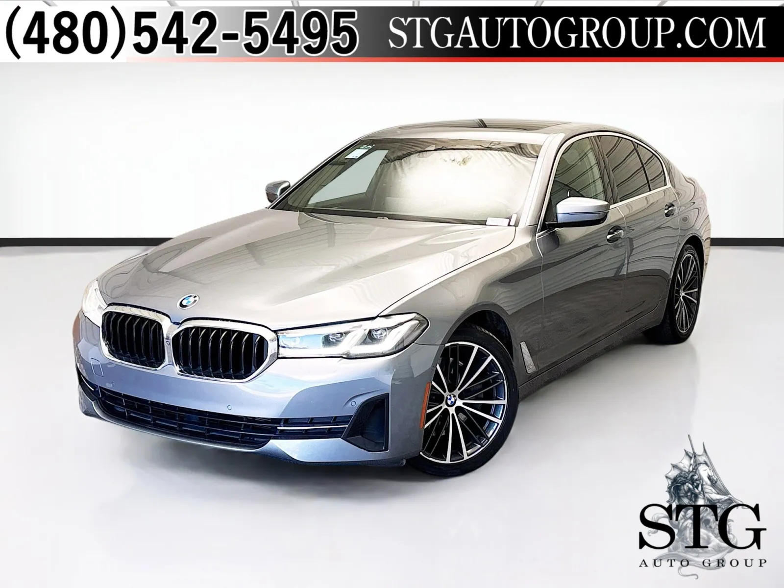 Gray 2021 BMW 5 Series 530i for sale in Chandler, AZ