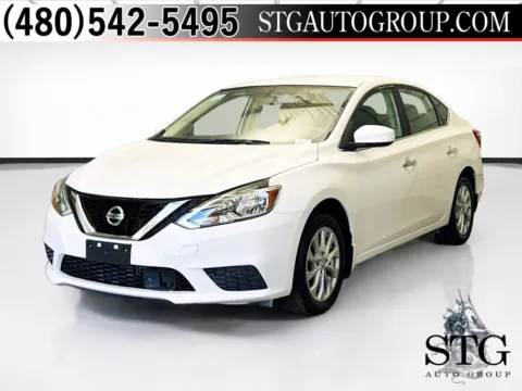 White 2019 Nissan Sentra SV for sale in Chandler, AZ