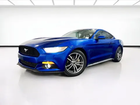 Blue 2017 Ford Mustang EcoBoost Premium for sale in Chandler, AZ