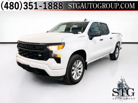 White 2023 Chevrolet Silverado 1500 Custom for sale in Chandler, AZ
