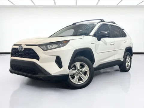 White 2021 Toyota RAV4 Hybrid LE for sale in Chandler, AZ