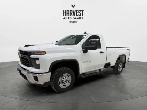 White 2025 Chevrolet Silverado 2500 HD Regular Cab Work Truck Pickup 2D 8 ft for sale in Wahoo, NE