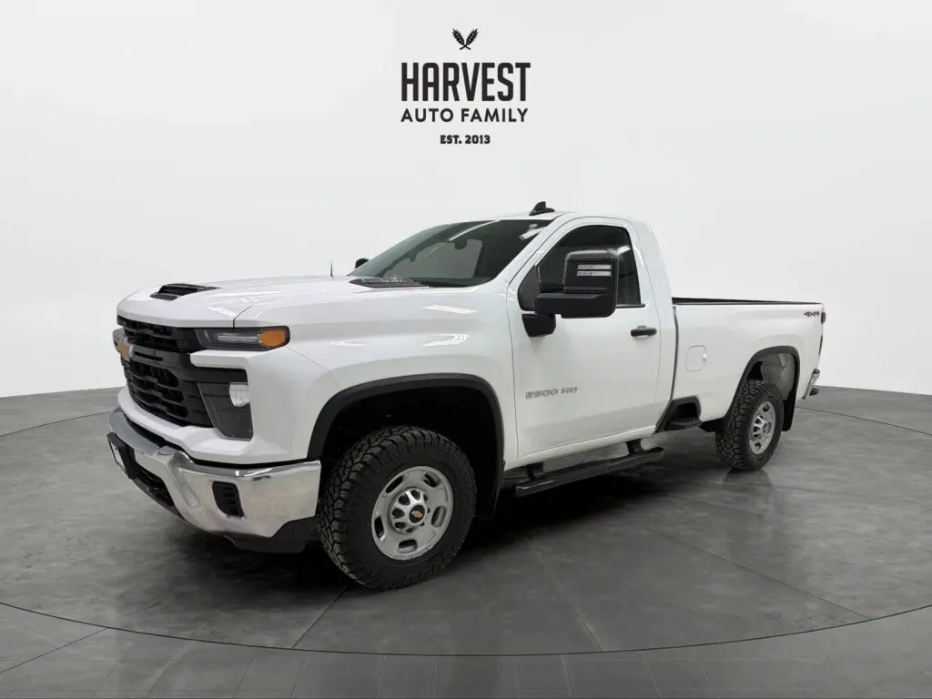 White 2025 Chevrolet Silverado 2500 HD Regular Cab Work Truck Pickup 2D 8 ft for sale in Wahoo, NE