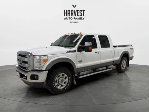 White 2012 Ford F250 Super Duty Crew Cab Lariat Pickup 4D 6 3/4 ft for sale in Wahoo, NE