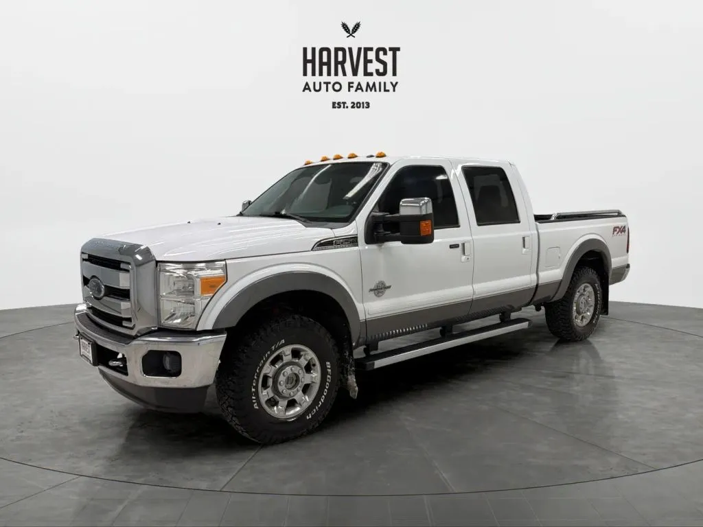 White 2012 Ford F250 Super Duty Crew Cab Lariat Pickup 4D 6 3/4 ft for sale in Wahoo, NE
