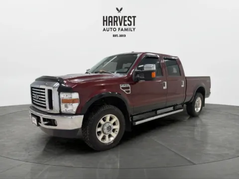 Red 2009 Ford F250 Super Duty Crew Cab Lariat Pickup 4D 6 3/4 ft for sale in Wahoo, NE