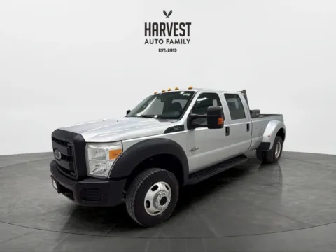 Silver 2014 Ford F450 Super Duty Crew Cab XL Pickup 4D 8 ft for sale in Wahoo, NE