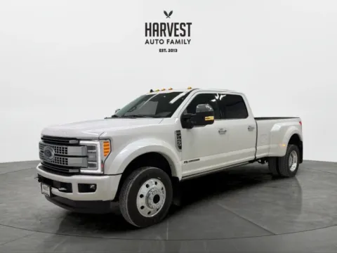 White 2019 Ford F450 Super Duty Crew Cab Platinum Pickup 4D 8 ft for sale in Wahoo, NE