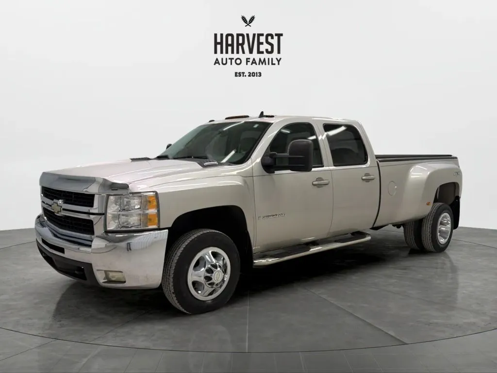 Silver 2009 Chevrolet Silverado 3500 HD Crew Cab LTZ Pickup 4D 8 ft for sale in Wahoo, NE