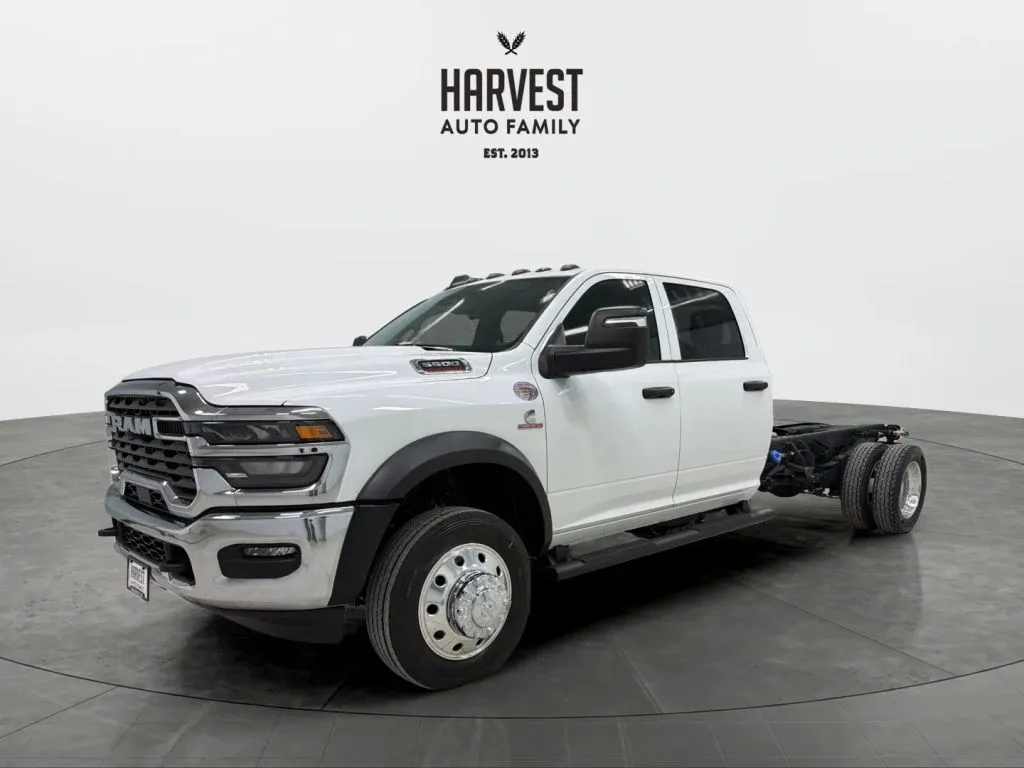 White 2025 Ram 5500 Crew Cab & Chassis Tradesman w/197' WB Cab & Chassis 4D for sale in Wahoo, NE