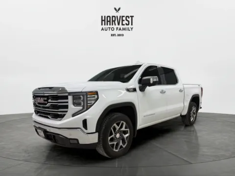 White 2025 GMC Sierra 1500 Crew Cab SLT Pickup 4D 5 3/4 ft for sale in Wahoo, NE